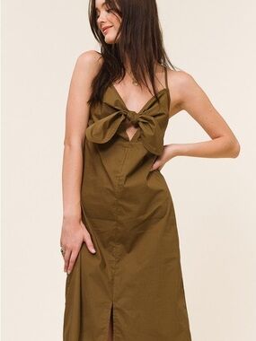 MIMOSA Knot-Front Maxi Dress